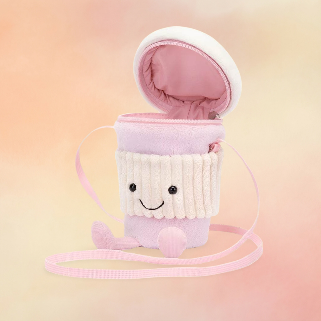 Amuseables Coffee-To-Go Pink Bag | Amuseables Collection