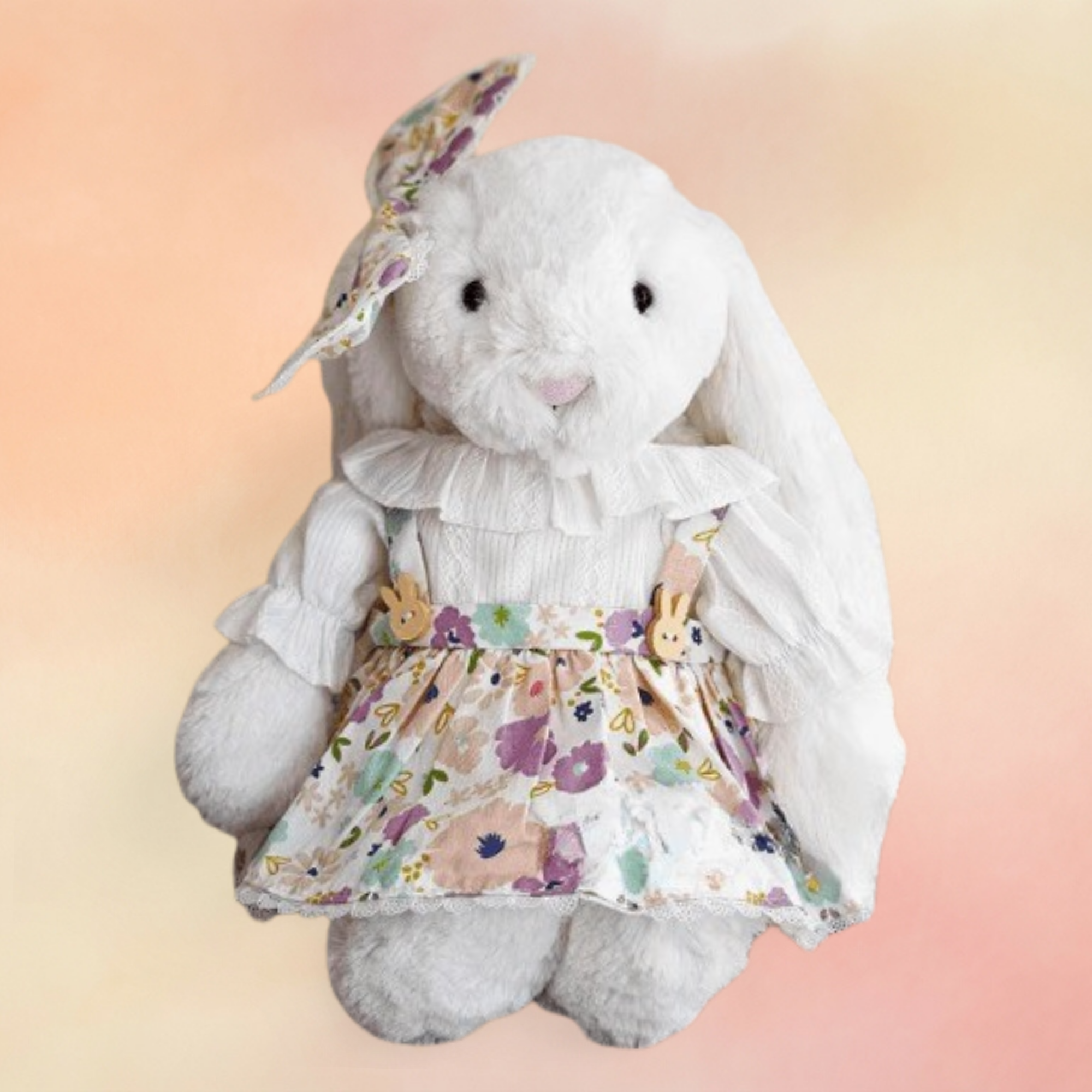 Blossom Garden Skirt Set – Purple Floral (for Bashful Bunny Medium) | Bashful Collection