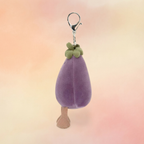 Vivacious Vegetable Aubergine Bag Charm | Amuseables Food & Drink